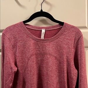 Red Long Sleeve Top